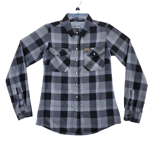 Dixxon Flannel Shirt Top Women S Buffalo Plaid Pearl Snap 1911 Ltd Edition LS - Picture 1 of 15